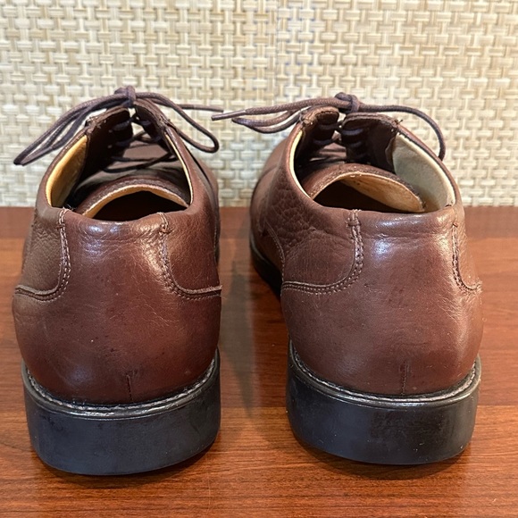 🌟HP🌟Brown Leather Lace Up Duke Cap Toe Shoes by Studio Belvedere 9 M - Picture 9 of 9